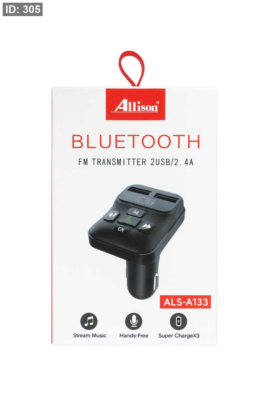 Allison Bluetooth FM Transmitter 2USB