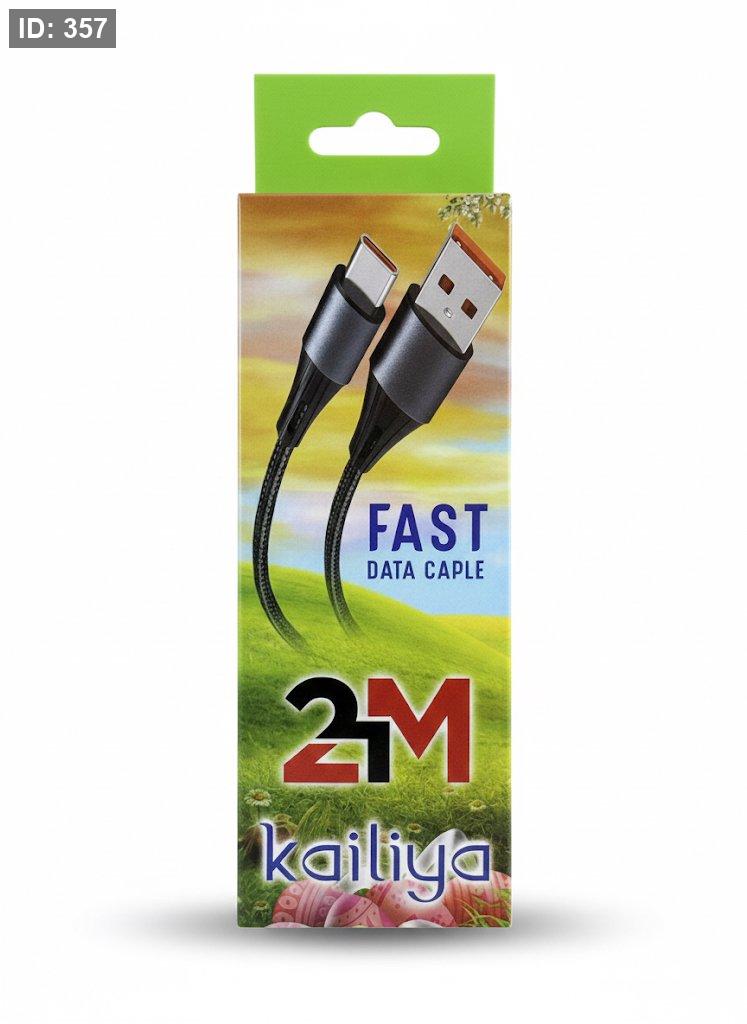 Kailiya 2M Fast Data Cable – Type‑C