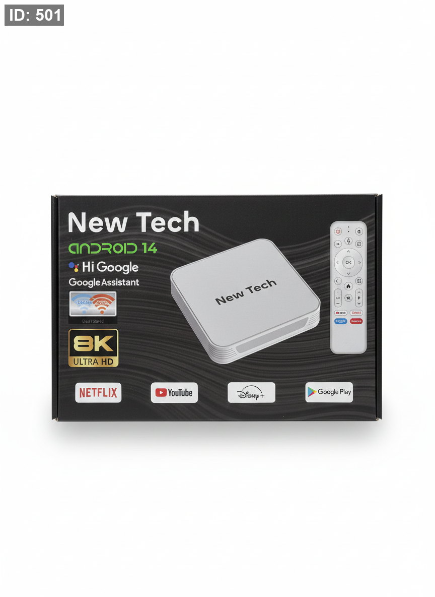 New Tech رسيفر اندرويد + اشتراك 5 سنوات