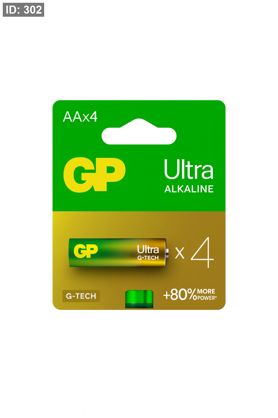 GP Ultra Alkaline AA × 4 Units