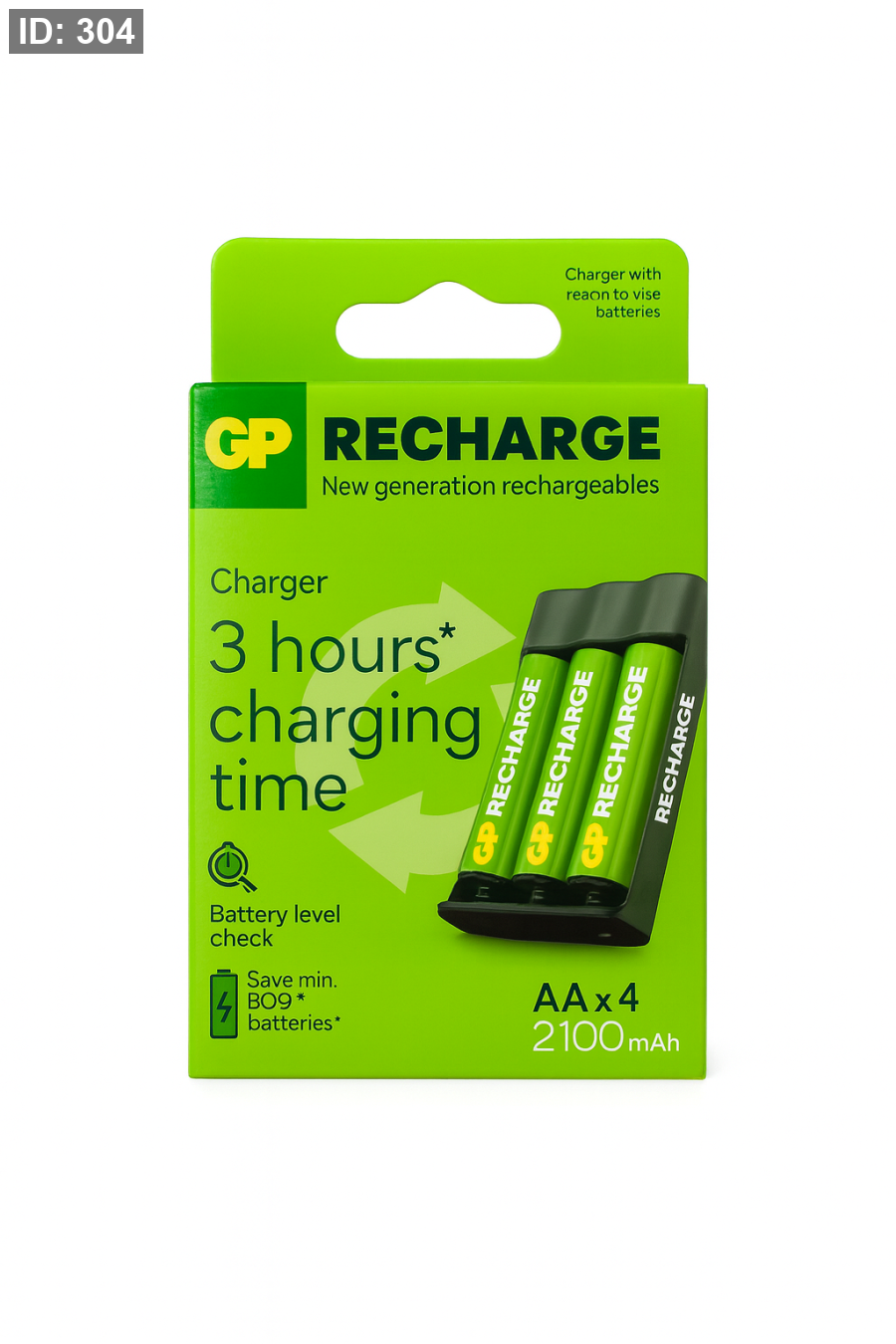 GB recharge battery with charger AA x 4
