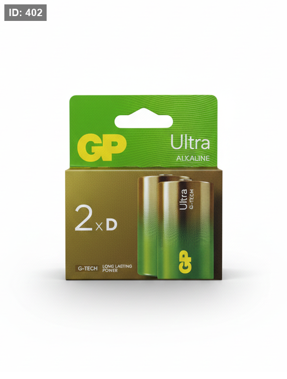 GP Ultra G-Tech Battery D ×2 بطاريتين