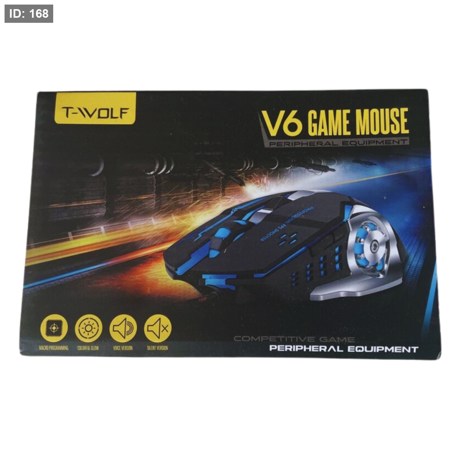 T-Wolf V6 Gaming Design RGB Mouse