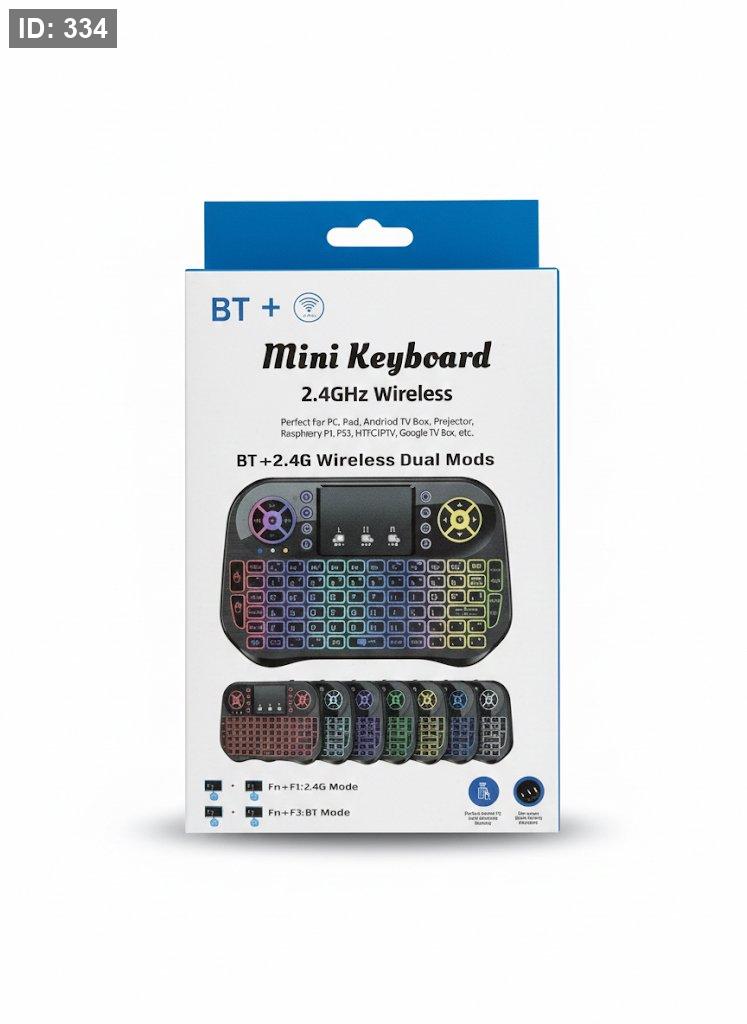 Mini Wireless Keyboard 2.4GHz + Bluetooth